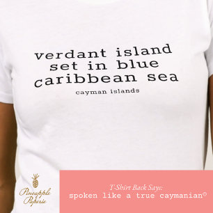 Camiseta Música Nacional das Ilhas Cayman Personalizada