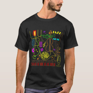Camiseta Música Neon