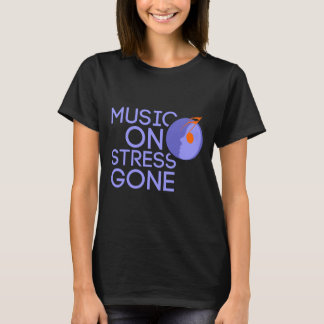 Camiseta música no estresse ido