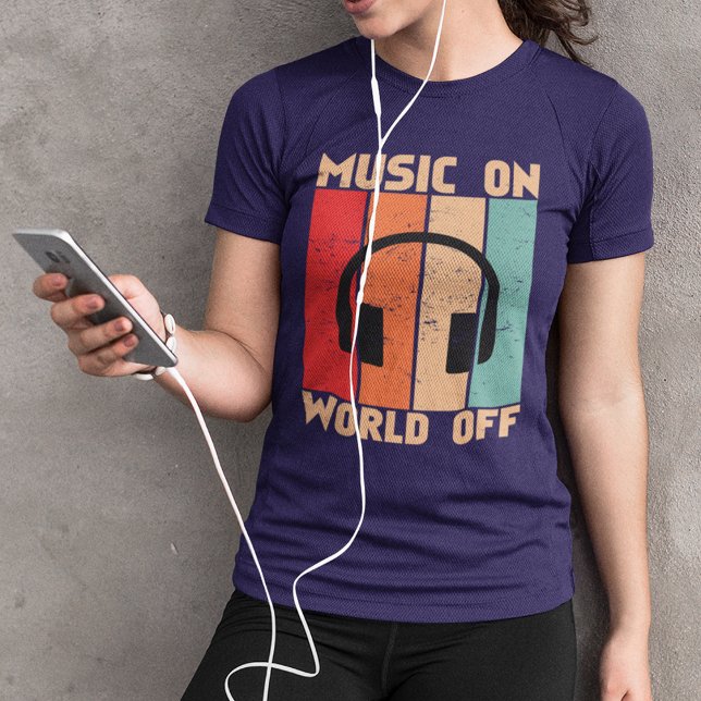 Camiseta Música No Mundo Da Música Musical (Criador carregado)
