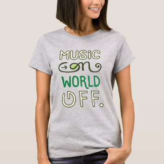 Camiseta Música No Mundo Inteiro