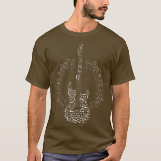 Camiseta Música Nota Guitarra Design Musical Legal844