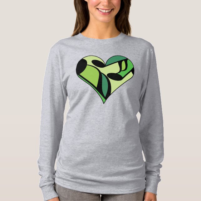 Camiseta Música Notas Coração (Frente)