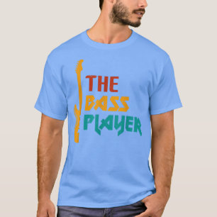 Camiseta Música O Jogador De Bass Música Bateu Violão