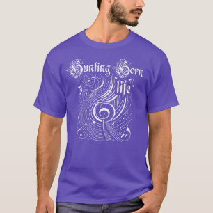 Camiseta Música ondulada caçando cavalos