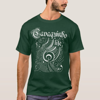 Camiseta Música ondulada Cavaquinho Life