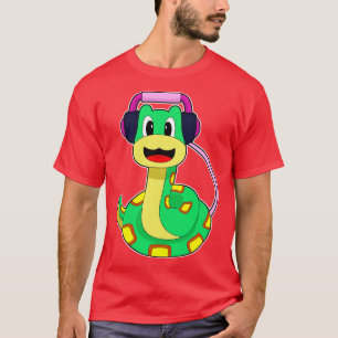Camiseta Música para auscultadores cobra