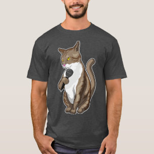 Camiseta Música para microfone de Cat Singer