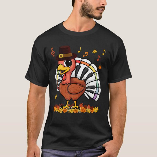 Camiseta Música Piano Professores Música Turquia Figurino F (Frente)