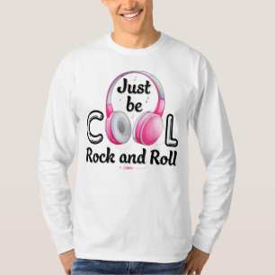 Camiseta Música Por favor, seja Legal Rock and Roll