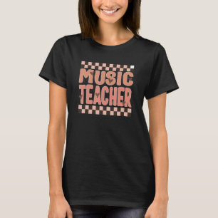 Camiseta Música Professora cottagecore Músicos Notas de Mús