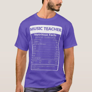 Camiseta Música Professora Nutrição Fala Gráfico Sarcástico