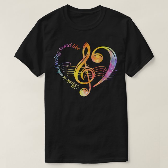 Camiseta Música Professores Música é o que os sentimentos s (Frente do Design)
