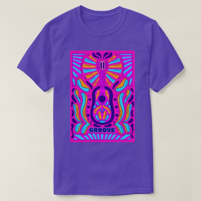 Camiseta Música Psicodélica (Frente do Design)