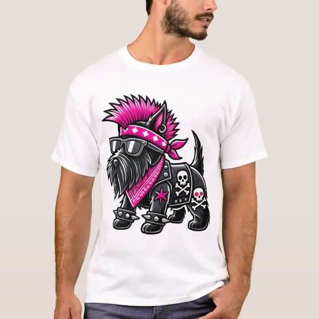 Camiseta Música Punk Terrier Escocês (Frente)
