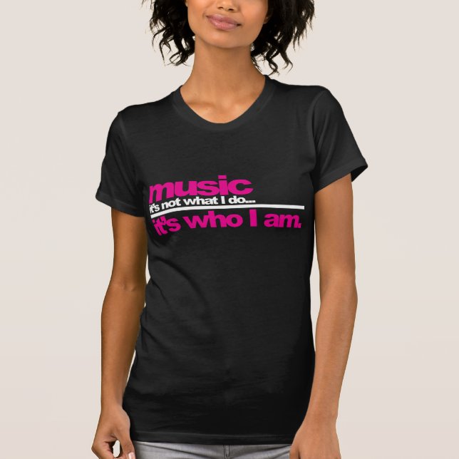Camiseta Música - quem eu sou (Frente)