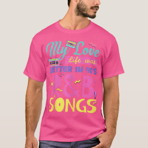 Camiseta Música Rb De 90 Para Mulheres Raparigas Rnb Rhythm