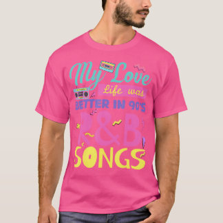 Camiseta Música Rb De 90 Para Mulheres Raparigas Rnb Rhythm