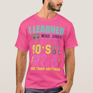Camiseta Música Rb De 90 Para Mulheres Raparigas Rnb Rhythm