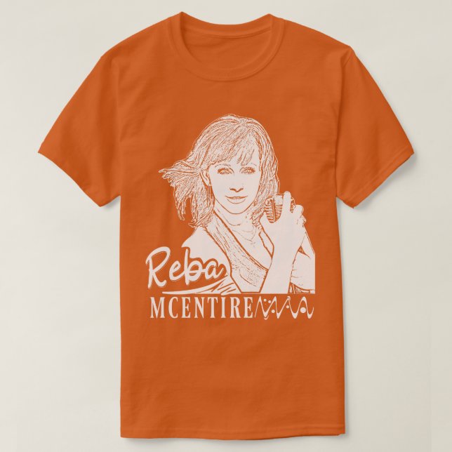 Camiseta Música Reba mcinteiro 80s (Frente do Design)