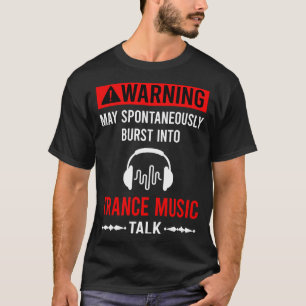 Camiseta Música Red Warning Trance