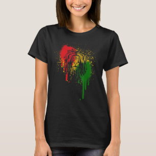 Camiseta Música Reggae Leão Rasta Jamaicano Rastafári