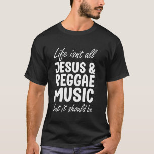 Camiseta Música Reggae para Homens Mulheres Eu Amo Música R