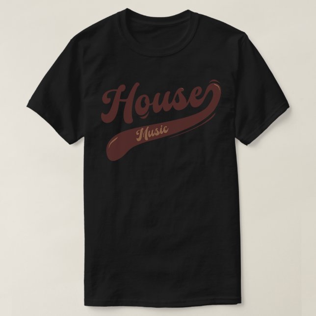 Camiseta Música residencial Brown Vintage V1 (Frente do Design)