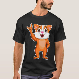 Camiseta Música Retro Rock de Gato Fofo