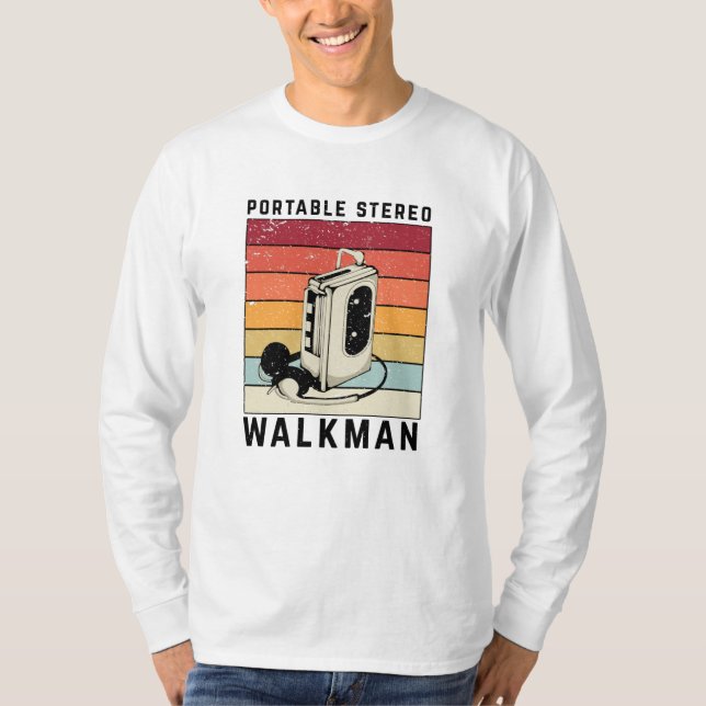Camiseta Música Retro Walkman (Frente)