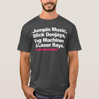 Camiseta Música Saltitante Djs Lisos Máquinas de Névoa e La