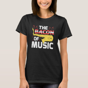 Camiseta Música Saxofone O Bacon Da Música