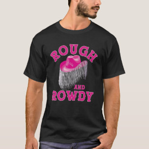 Camiseta Música sertaneja, rosa-rosa, branca