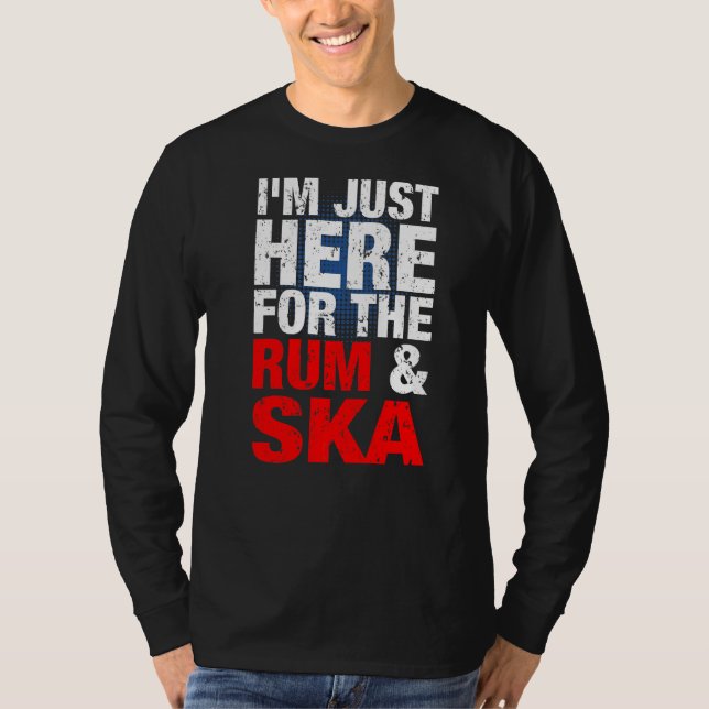 Camiseta Música Ska E Rum É Vida Ska Reggae Punk Sco 1 (Frente)