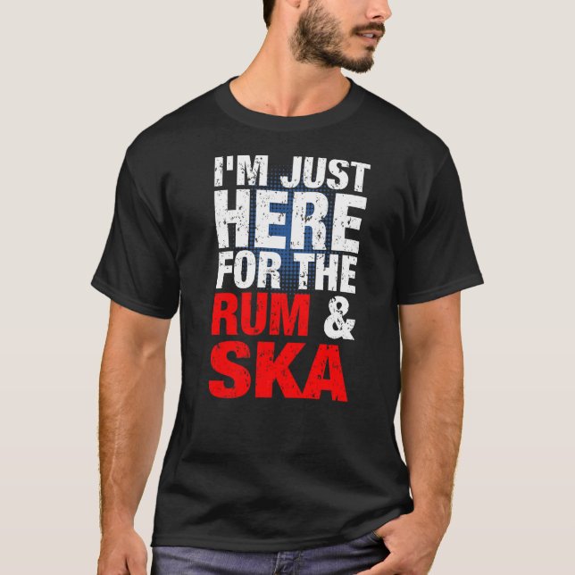 Camiseta Música Ska E Rum É Vida Ska Reggae Punk Sco 1 (Frente)