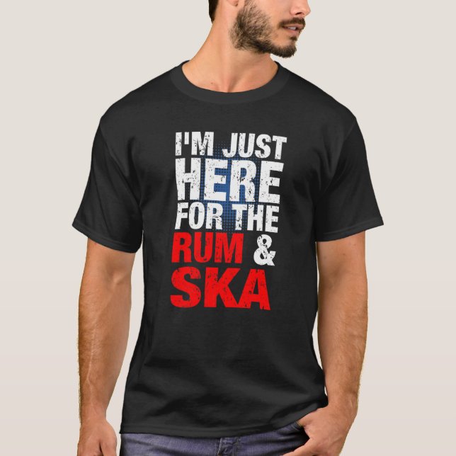 Camiseta Música Ska E Rum É Vida Ska Reggae Punk Sco 1 (Frente)