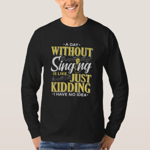 Camiseta Música Soa Cantando ou Música