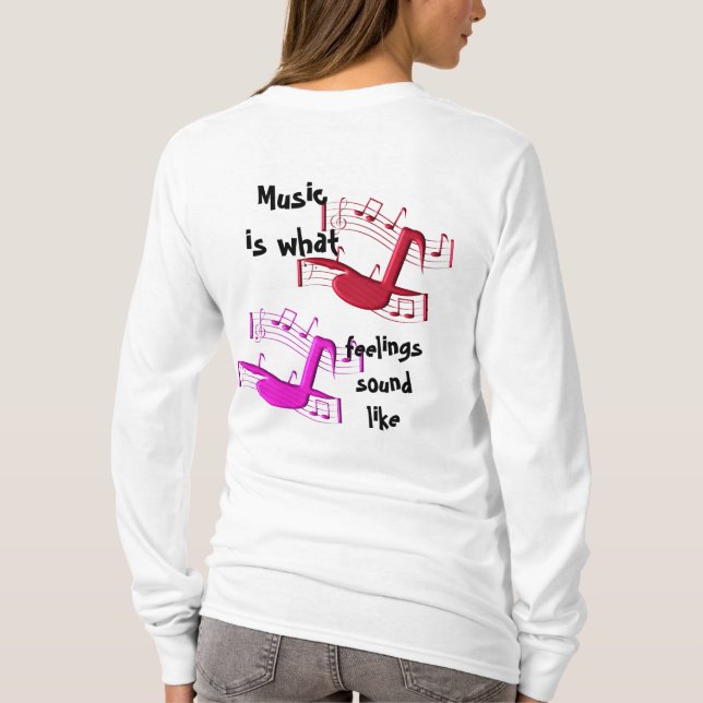 Camiseta Música soa como (Verso)