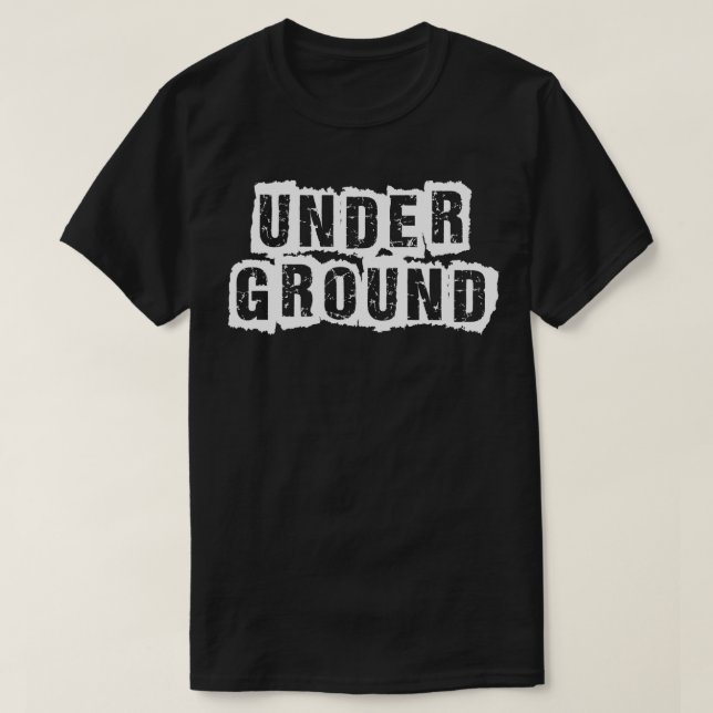 Camiseta música subterrânea (Frente do Design)