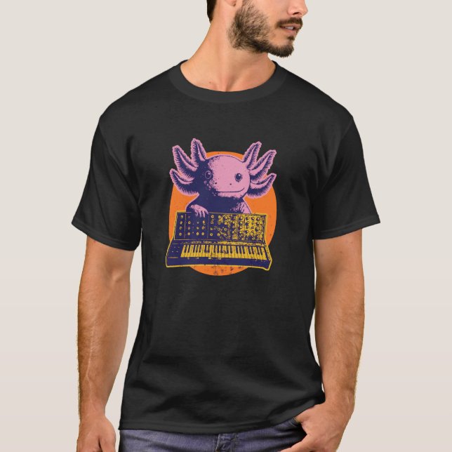 Camiseta Música Synthpop New-Wave Dark-Wave Axolotls-Animai (Frente)
