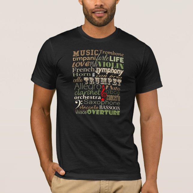 Camiseta Música T-shirt (Frente)