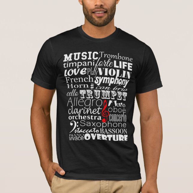 Camiseta Música T-shirt (Frente)