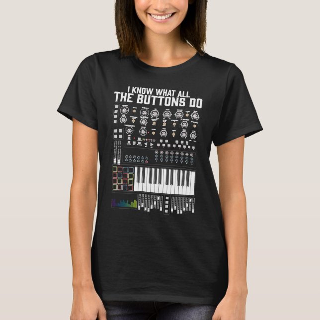 Camiseta Música Techno Minimal Mixer Studio DJ's Themed (Frente)