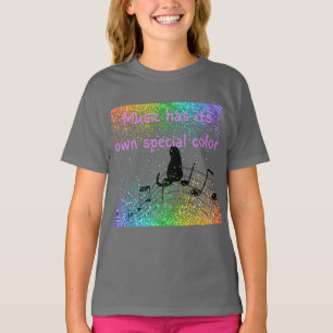 Camiseta "Música tem sua própria cor especial" t-shirt