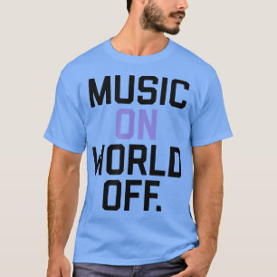 Camiseta Música Trendente No Texto Empilhado Mundial