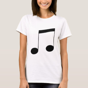 Camiseta Música Uma Nota de Viga Preta,