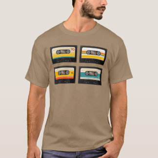 Camiseta música vintage cassete