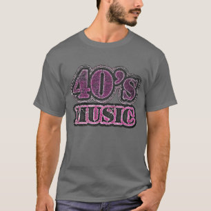 Camiseta Música Vintage da década de 40 - T-Shirt