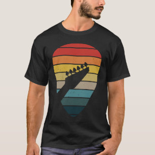 Camiseta Música Vintage Retro Rock & Roll e Amante de Guita
