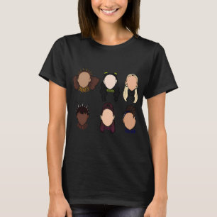 Camiseta Música Vintage Retro Seis Rainhas Pacote Elenco We